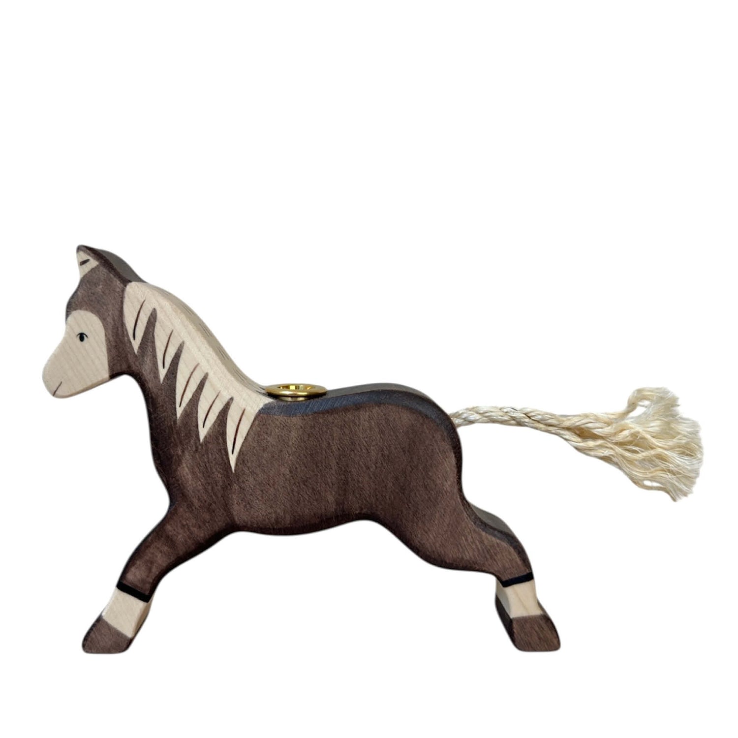 Bougeoirs Cheval brun
