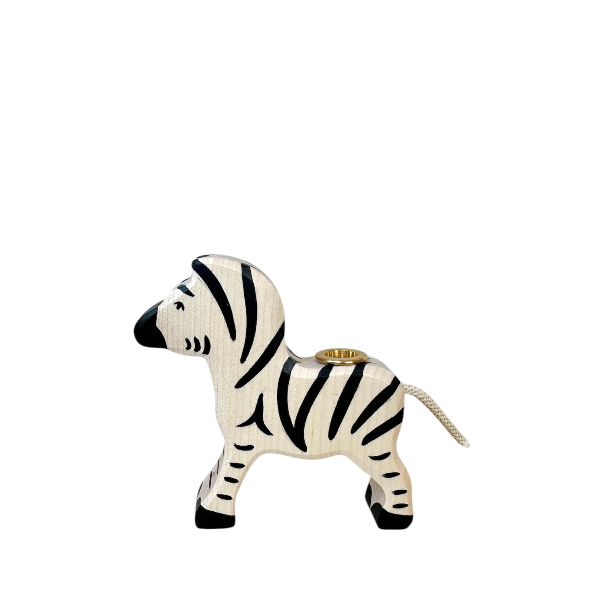 Candle Holder Zebra Baby