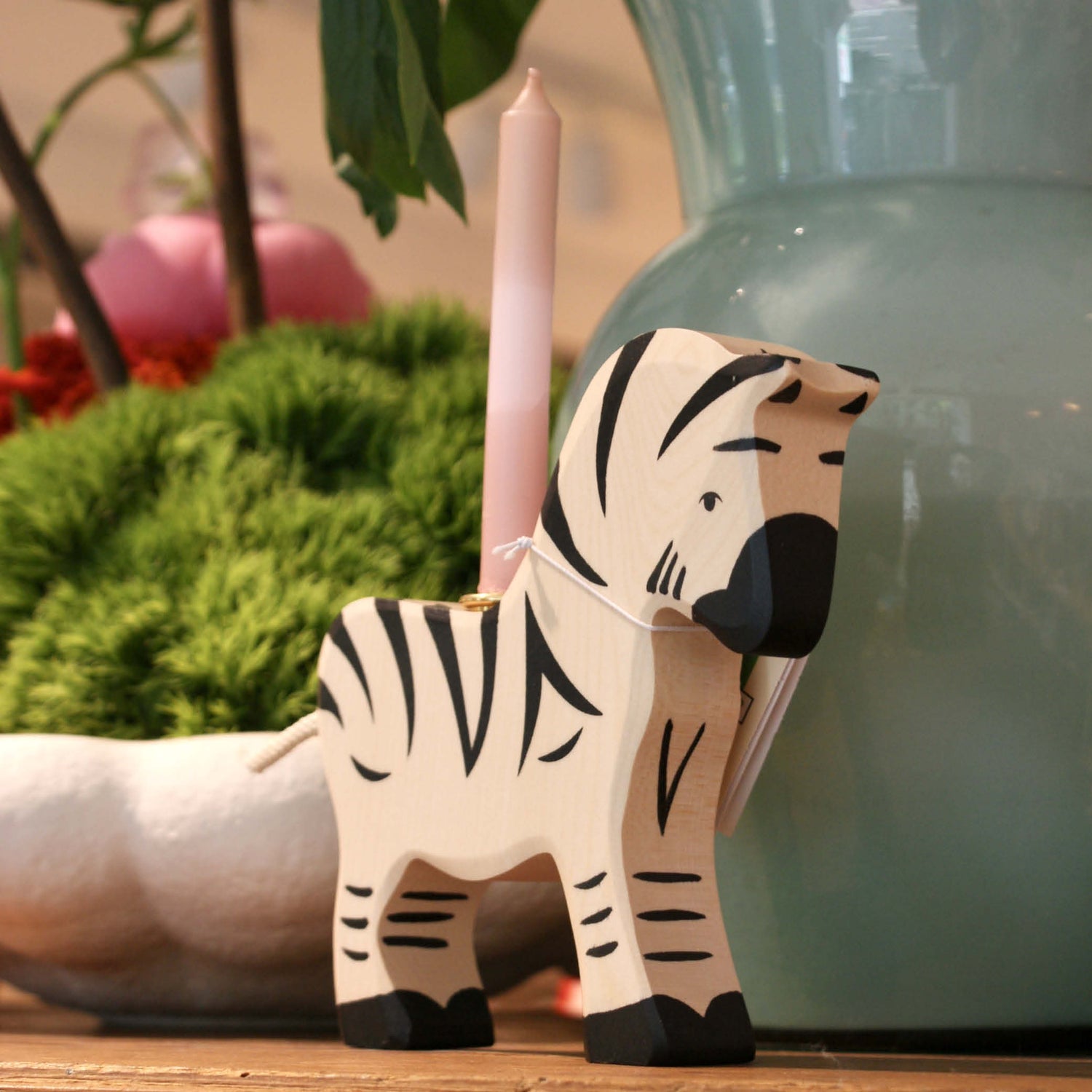 Candle Holder Zebra