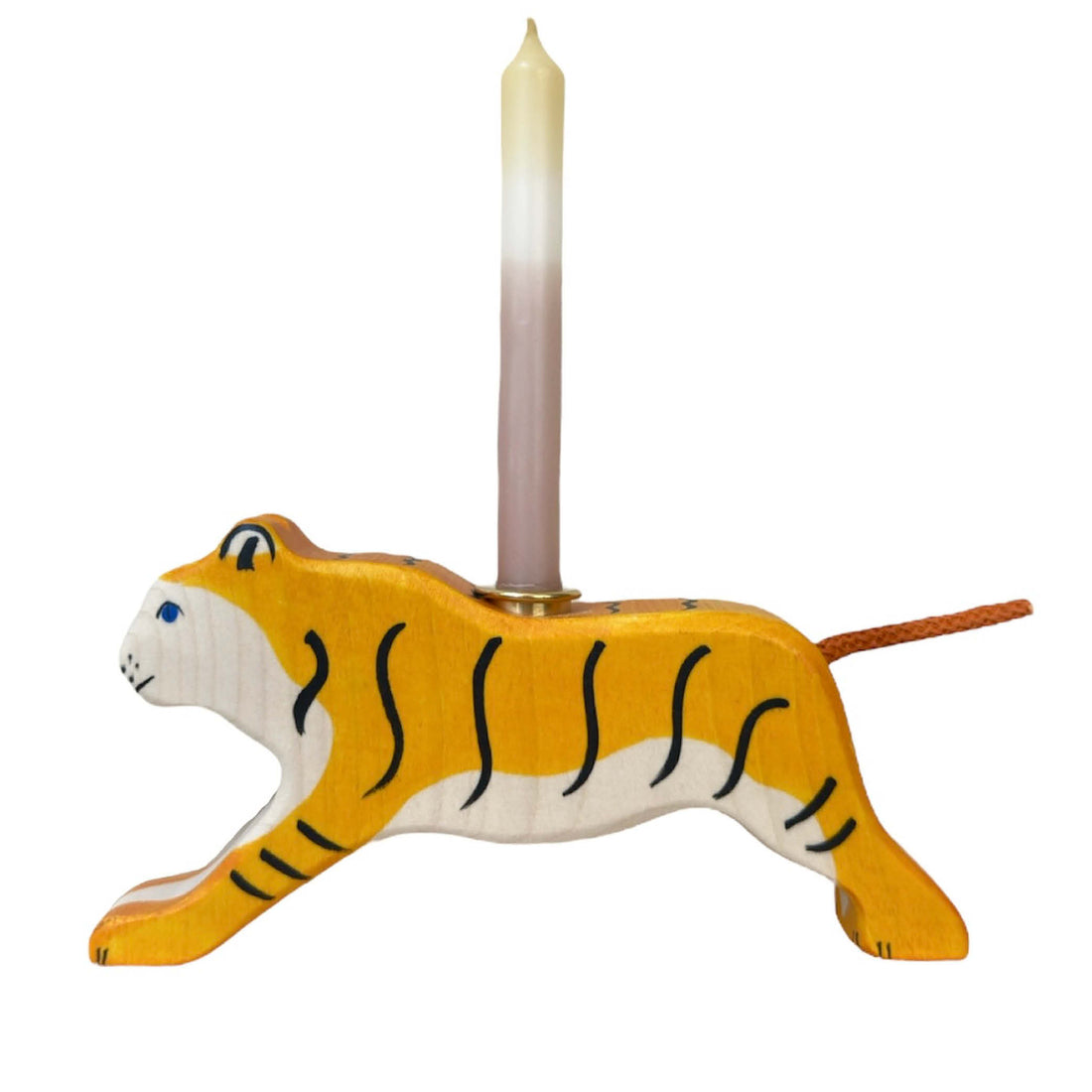 Candle Holder running Tiger