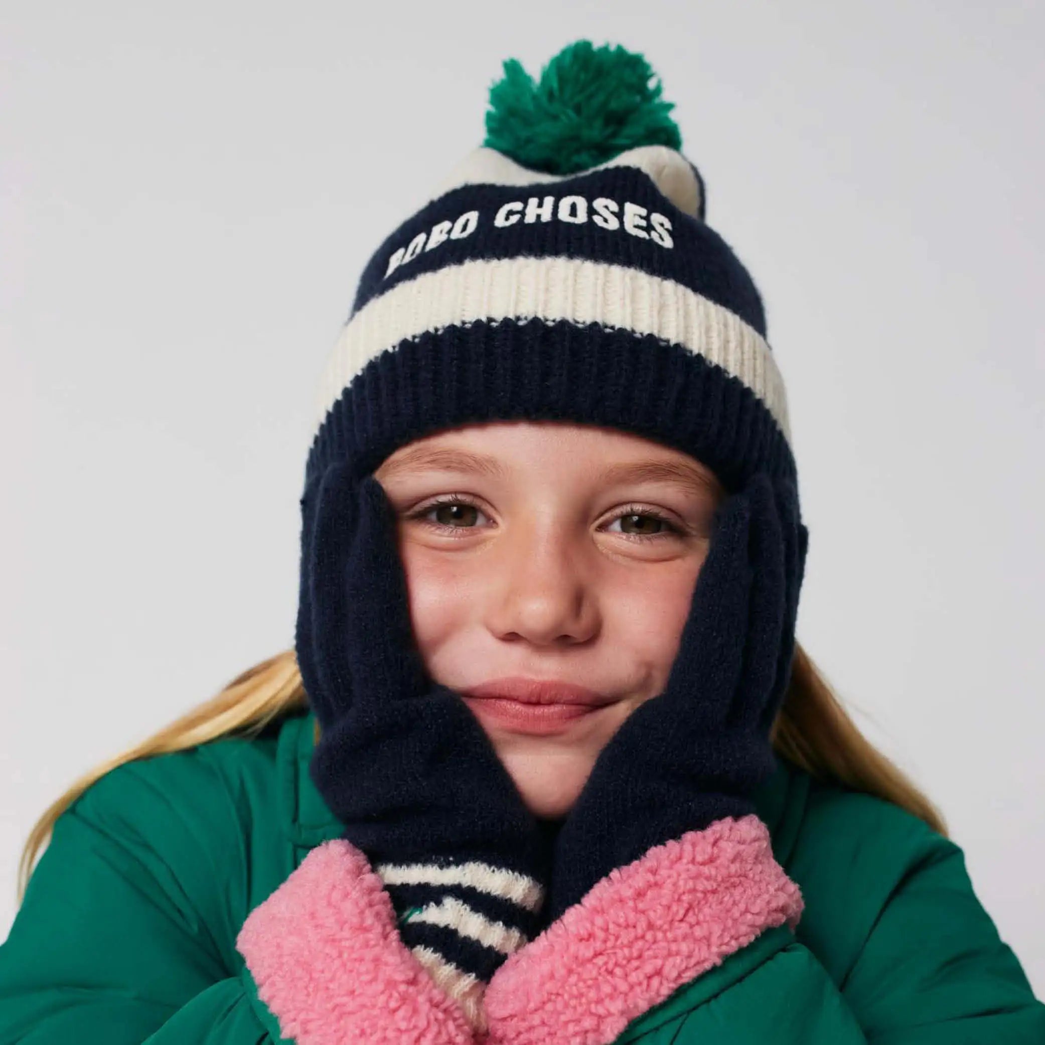 Gestreifte Beanie Bobo Choses