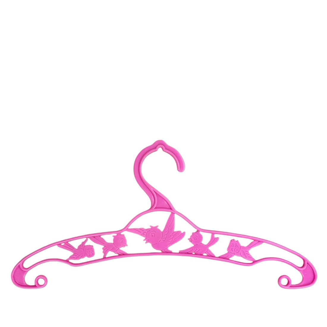 Kinder Kleiderbügel mit Vogelmotiv in pink