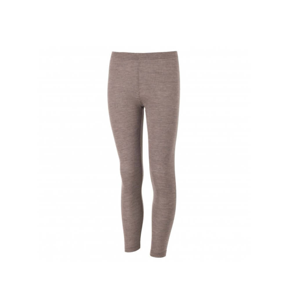 Leggings aus Wolle/Seide in walnut melange