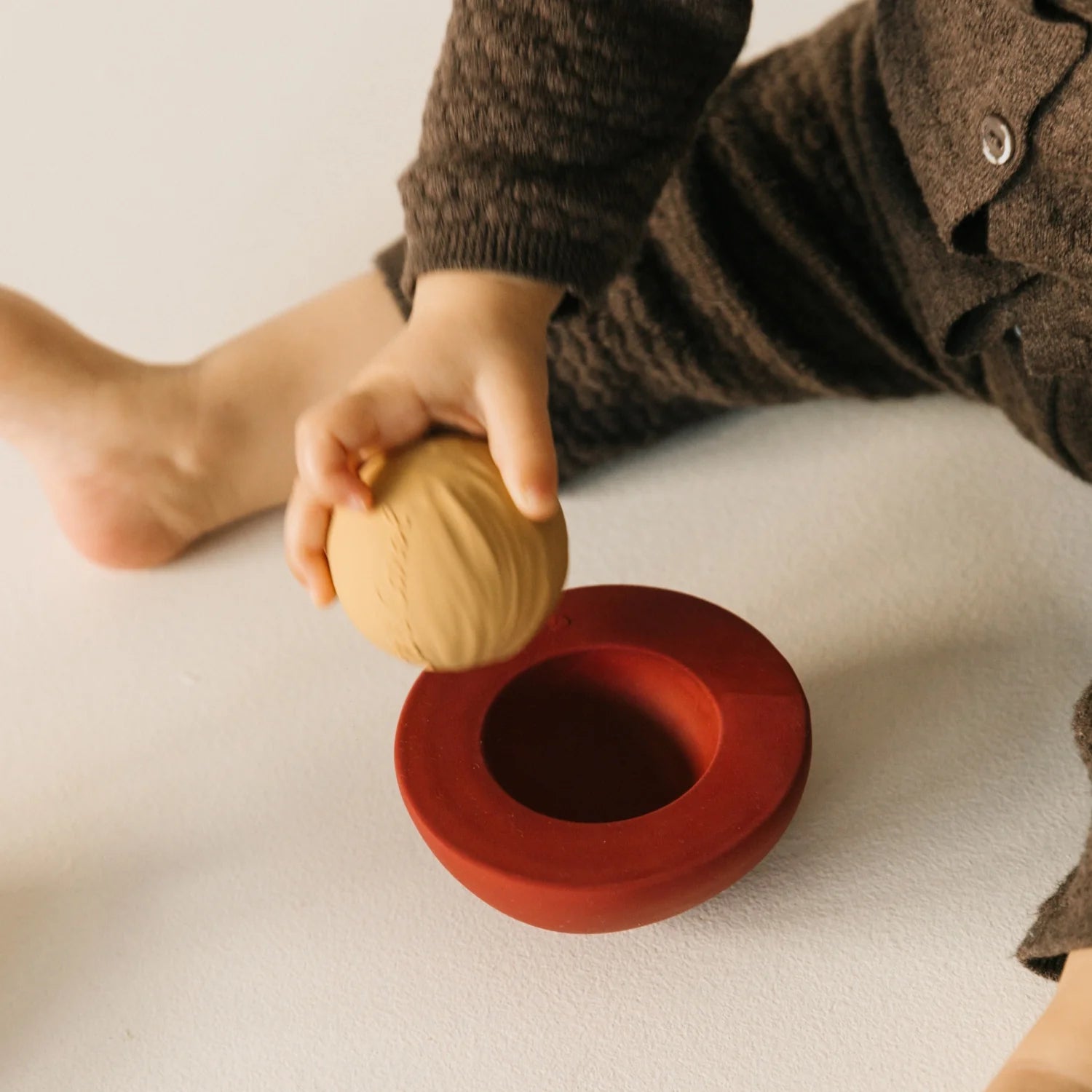 Stacking Toy &amp; Rattle Ball Cherry