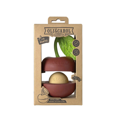 Stacking Toy &amp; Rattle Ball Cherry