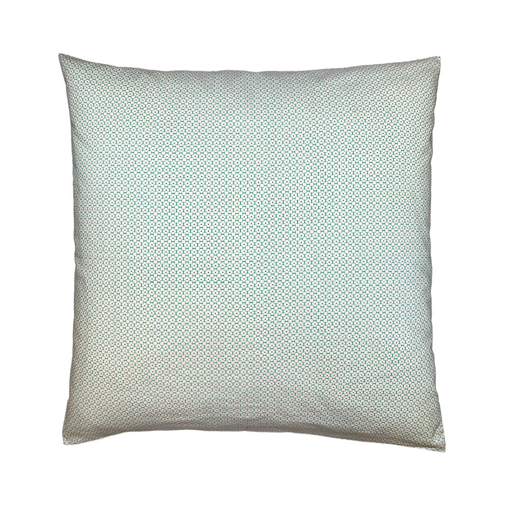 coussin à motif vert clair
