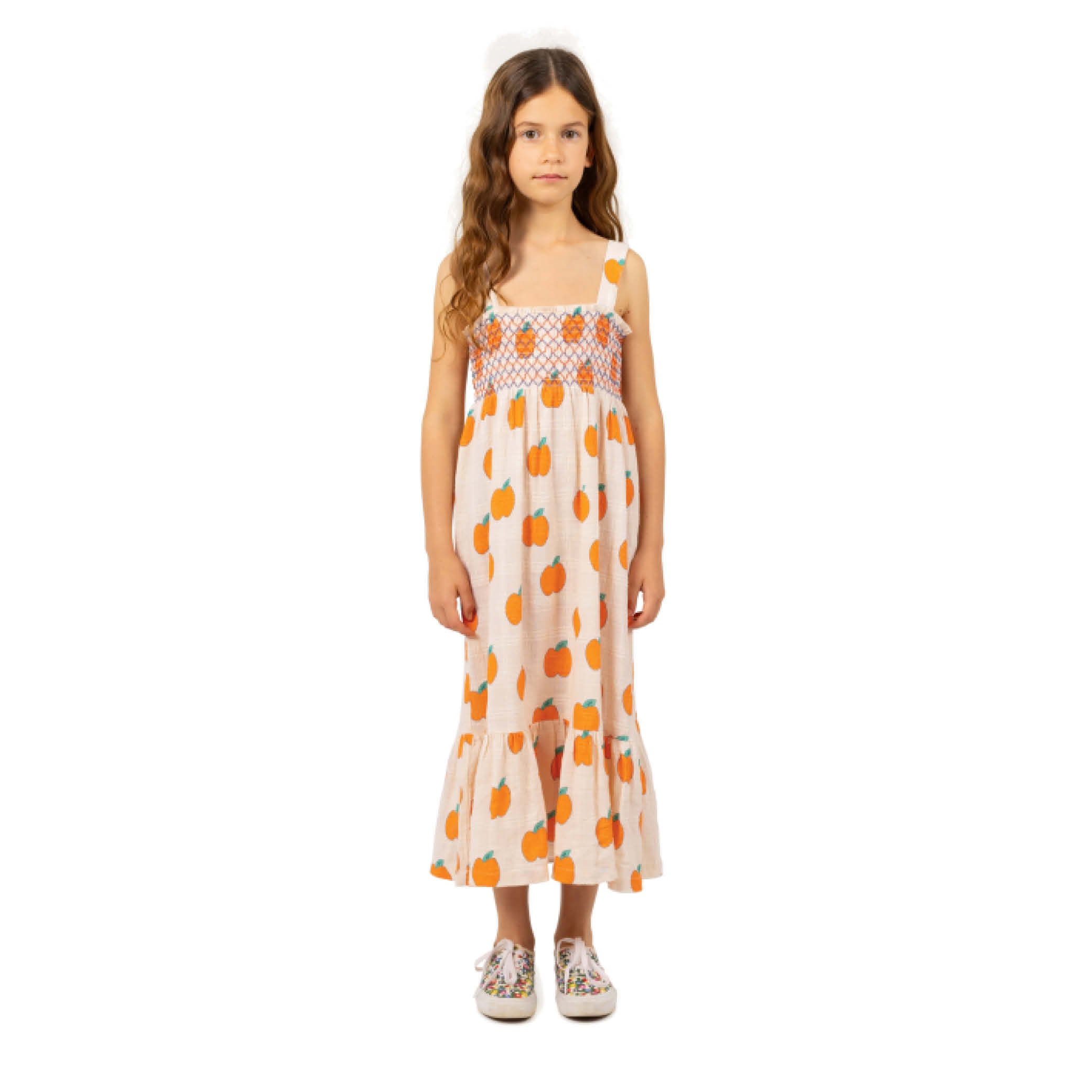 Trägerkleid Äpfel