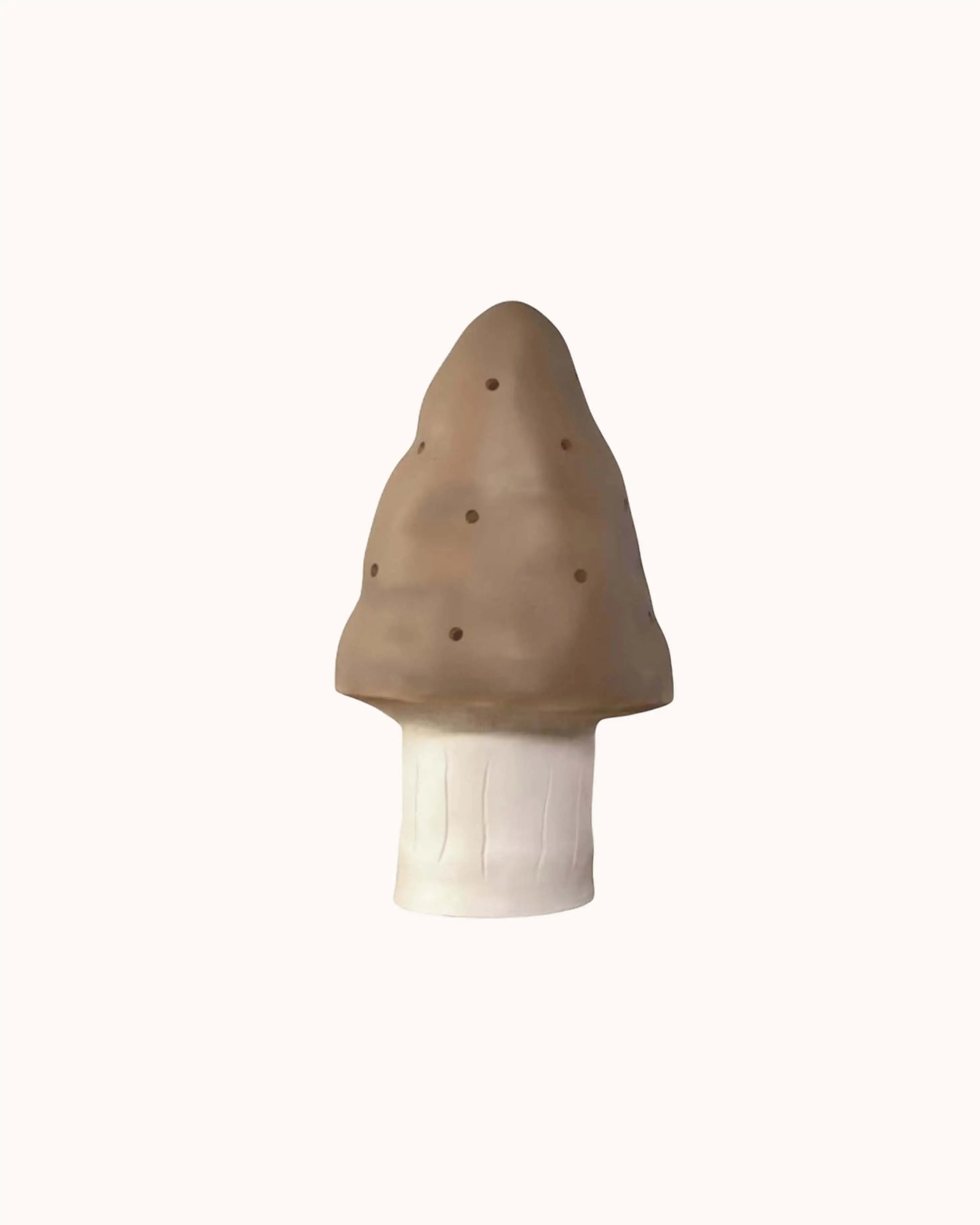Small Mushroom Lamp in chocolate