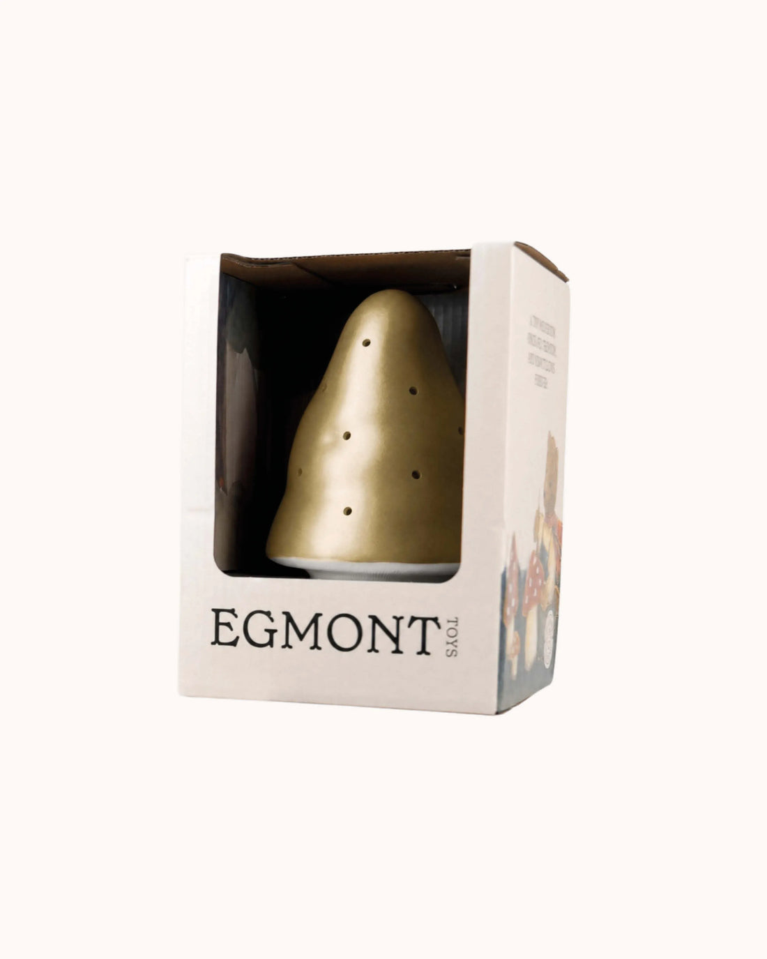 Kleine Pilzlampe in gold