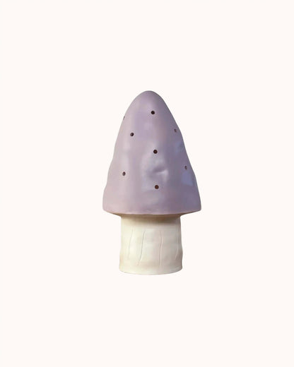 Kleine Pilzlampe in lavendel