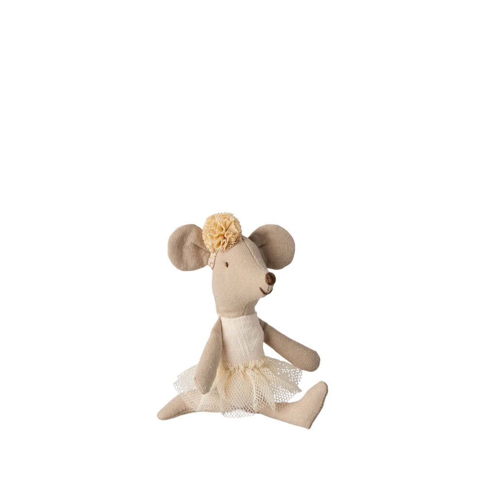 Little Sister Ballerina Mouse in off-white