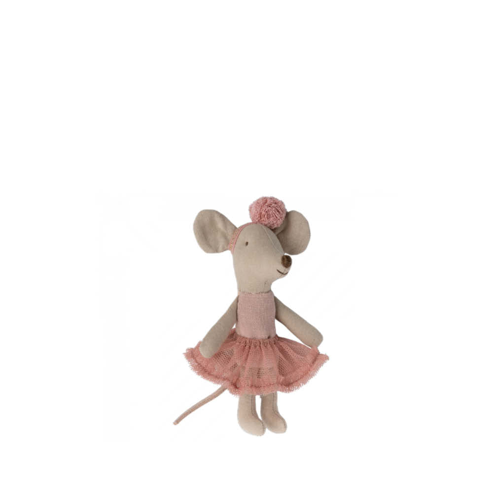 Little Sister Ballerina Mouse in rose