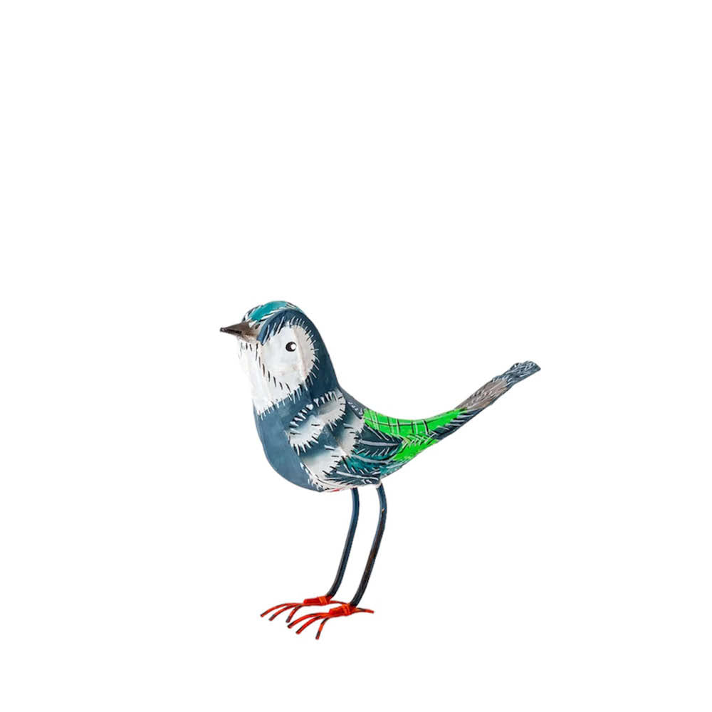 Kleiner Vogel in blau