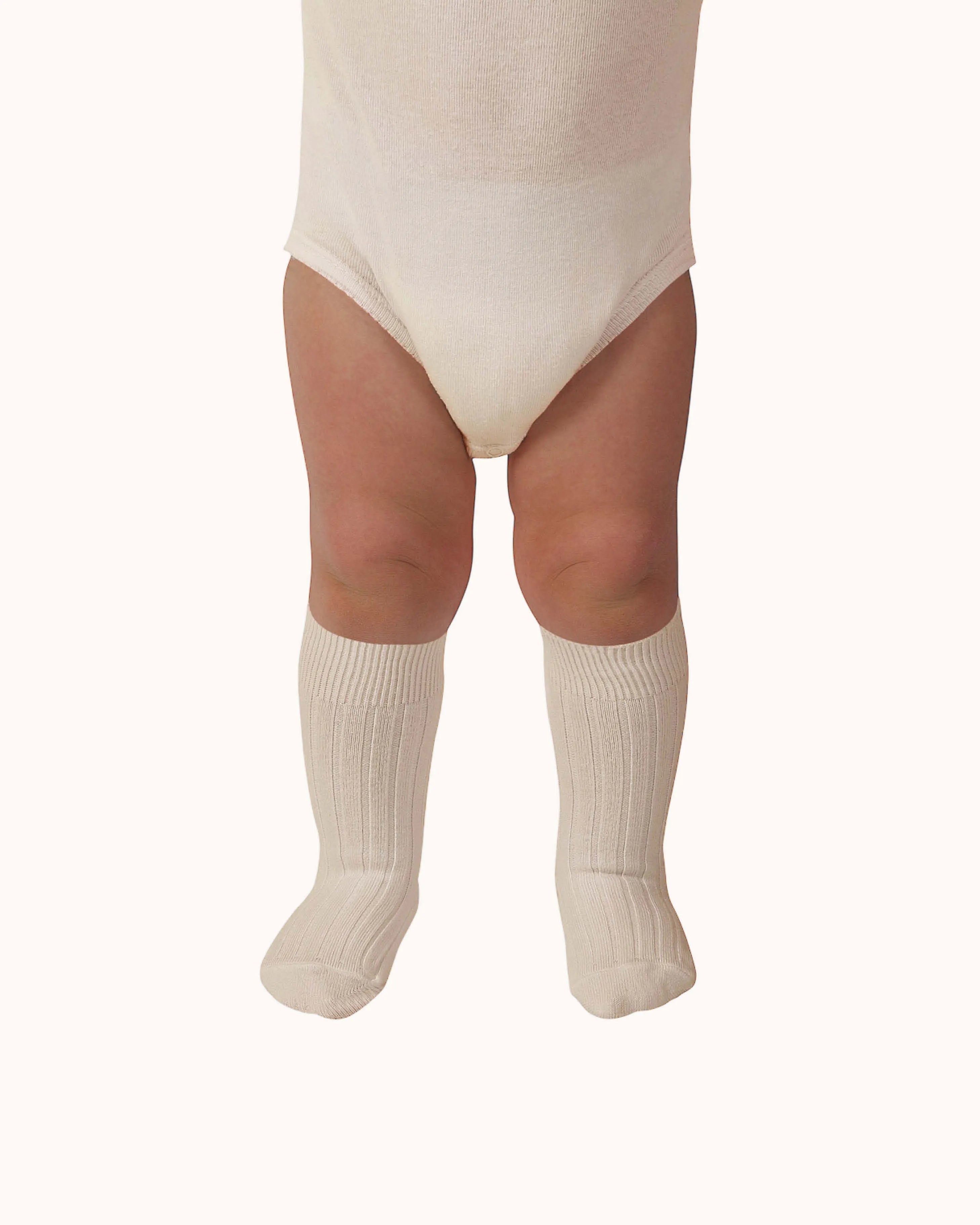 Gerippte Kniestrümpfe La Haute in doux agneaux
