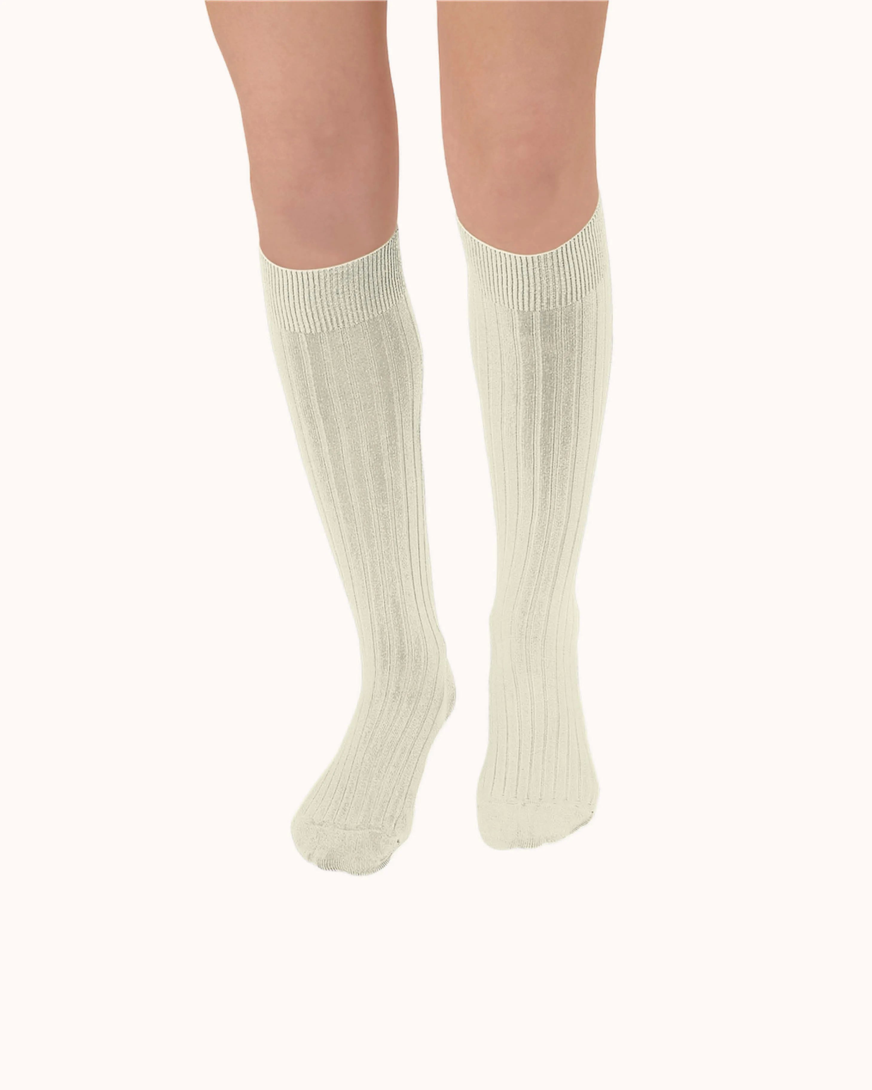 Ribbed knee-high Socks La Haute in doux agneaux 