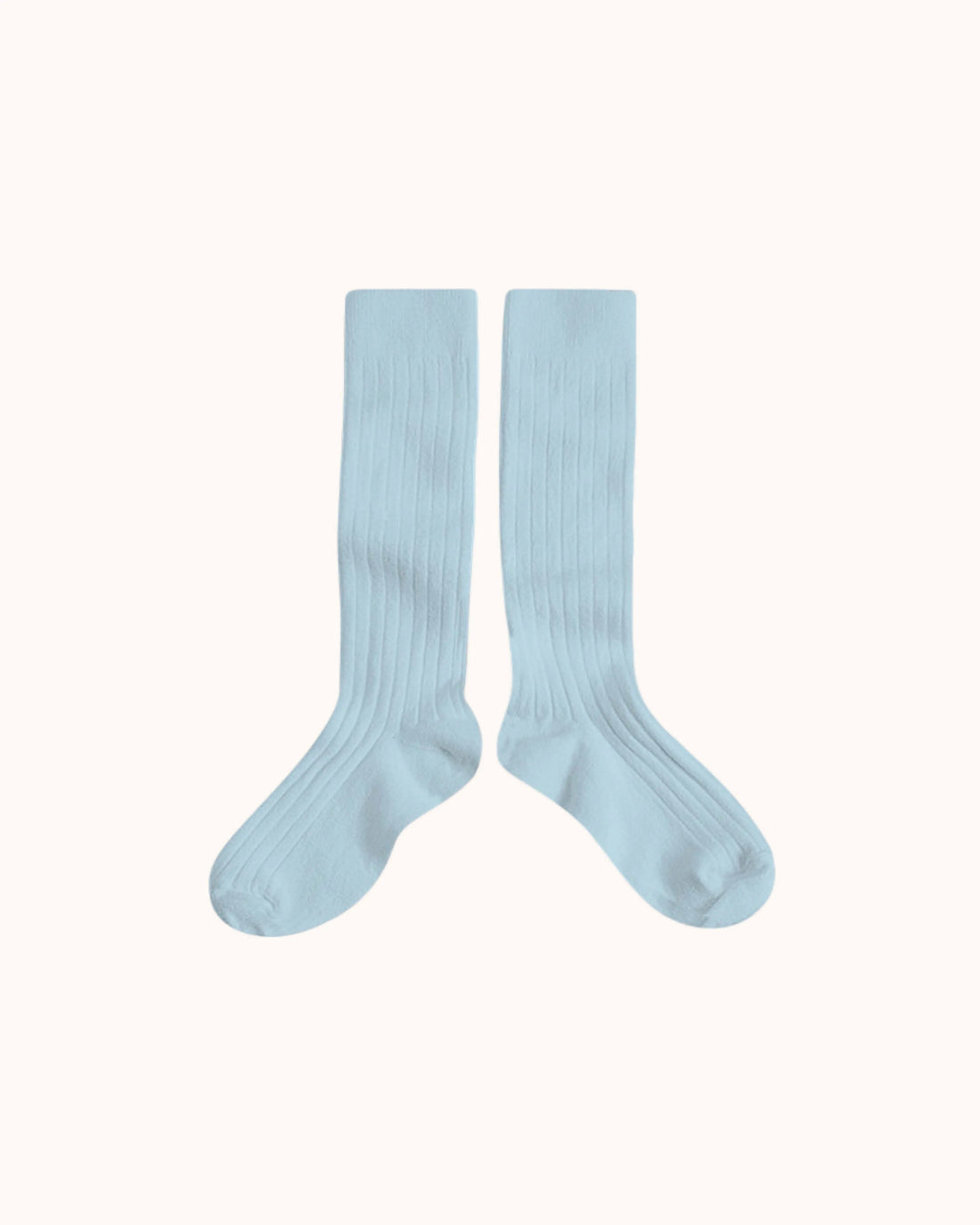 Gerippte Kniestrümpfe La Haute in glacier