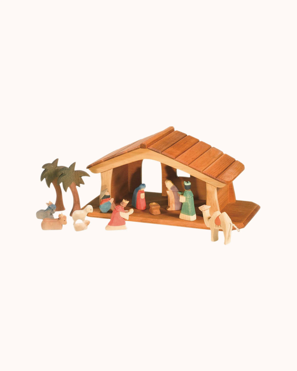 Holzfiguren Palmengruppe Mini – 2er Set