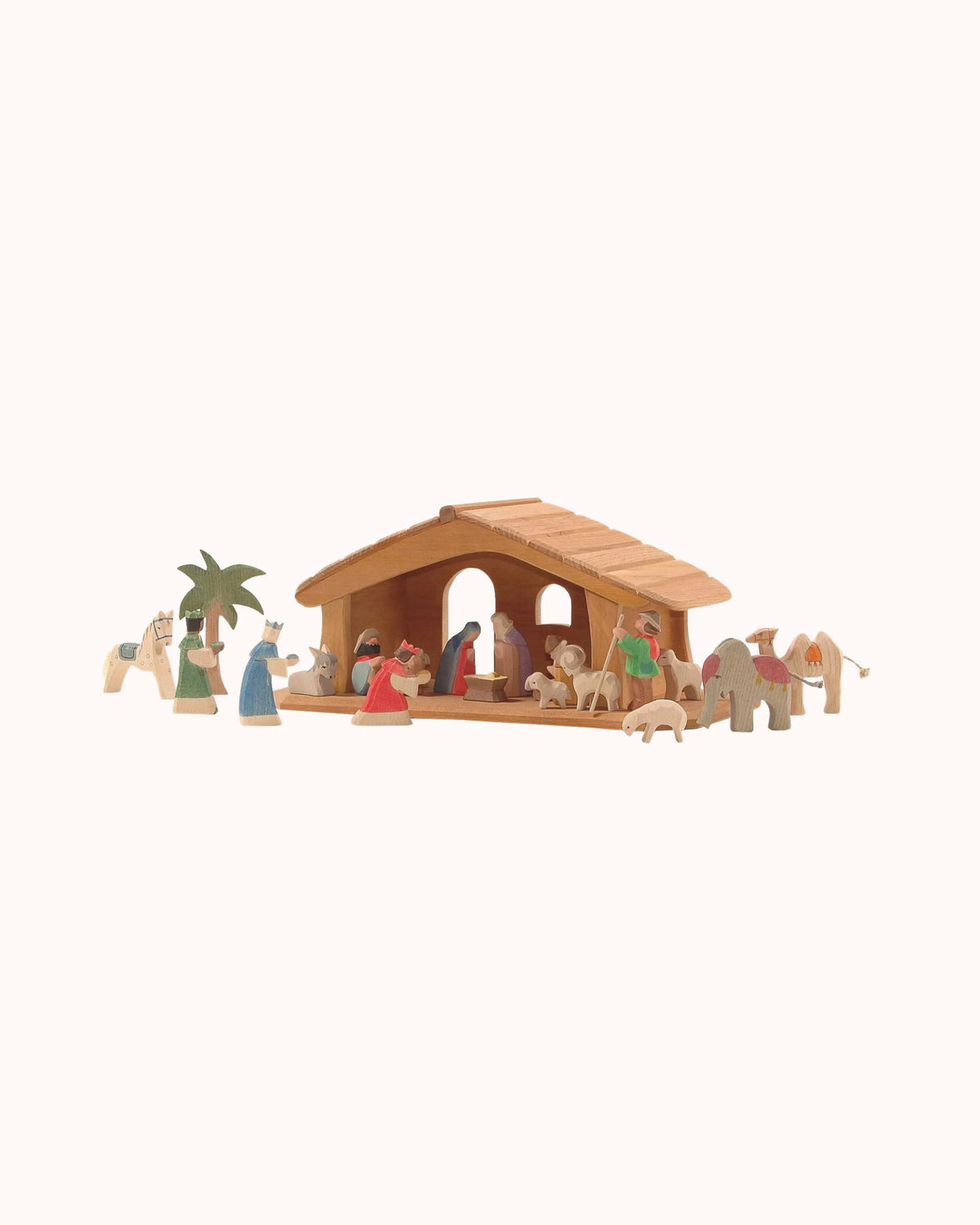 Holzfiguren Palmengruppe Mini – 2er Set
