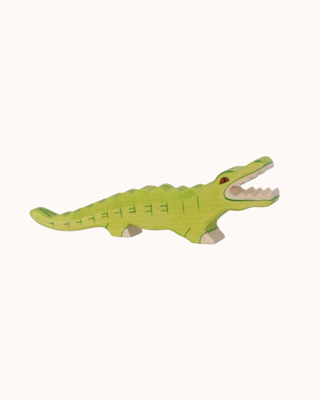 Wooden figure, crocodile