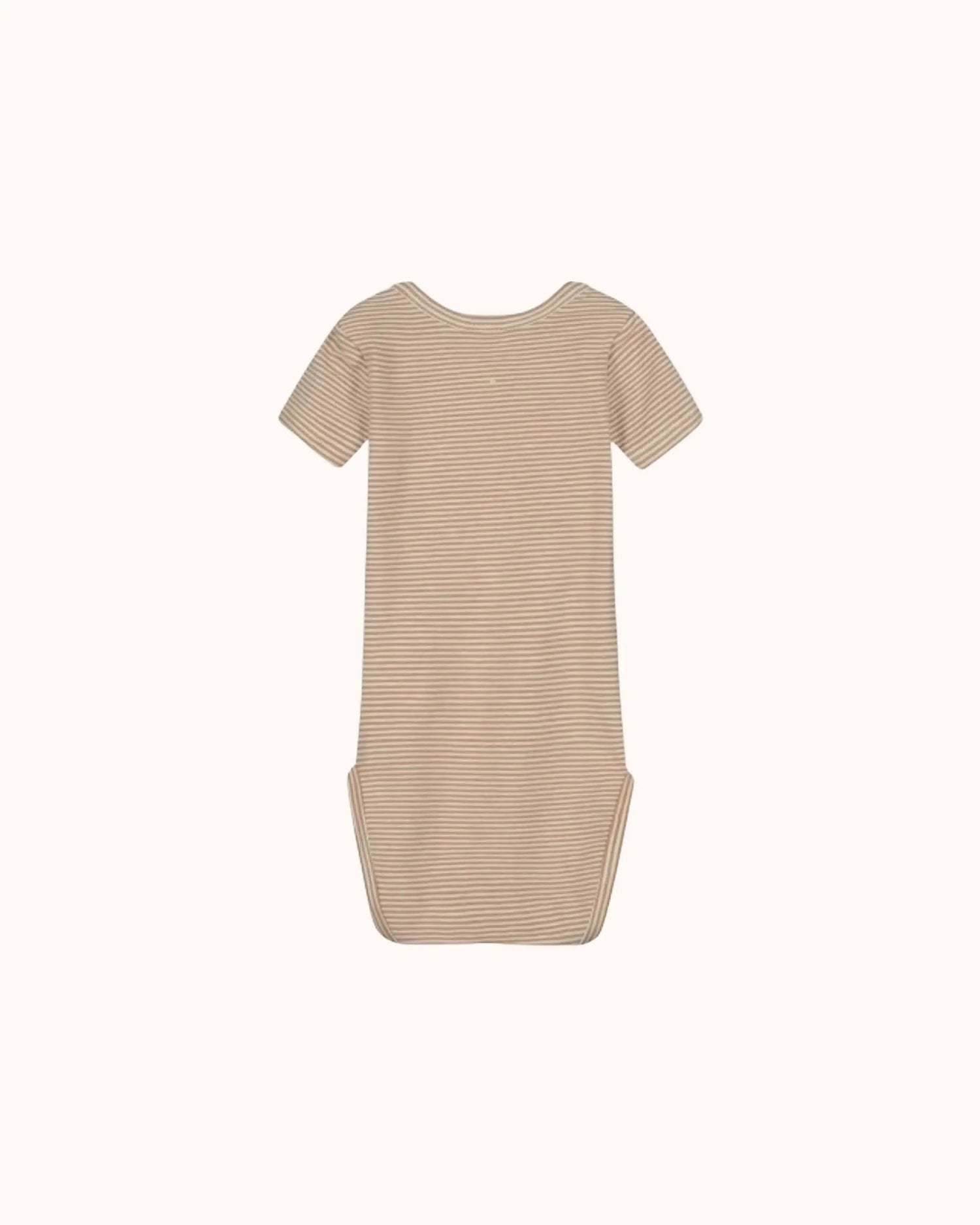 Kurzärmliger Baby Body in biscuit/cream
