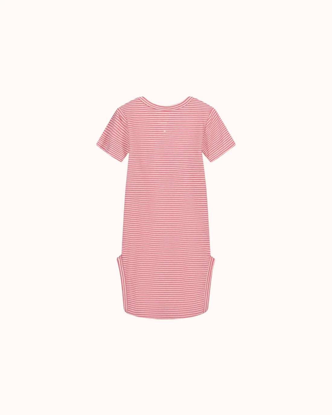 Short-sleeved Baby Body in cherry/cream