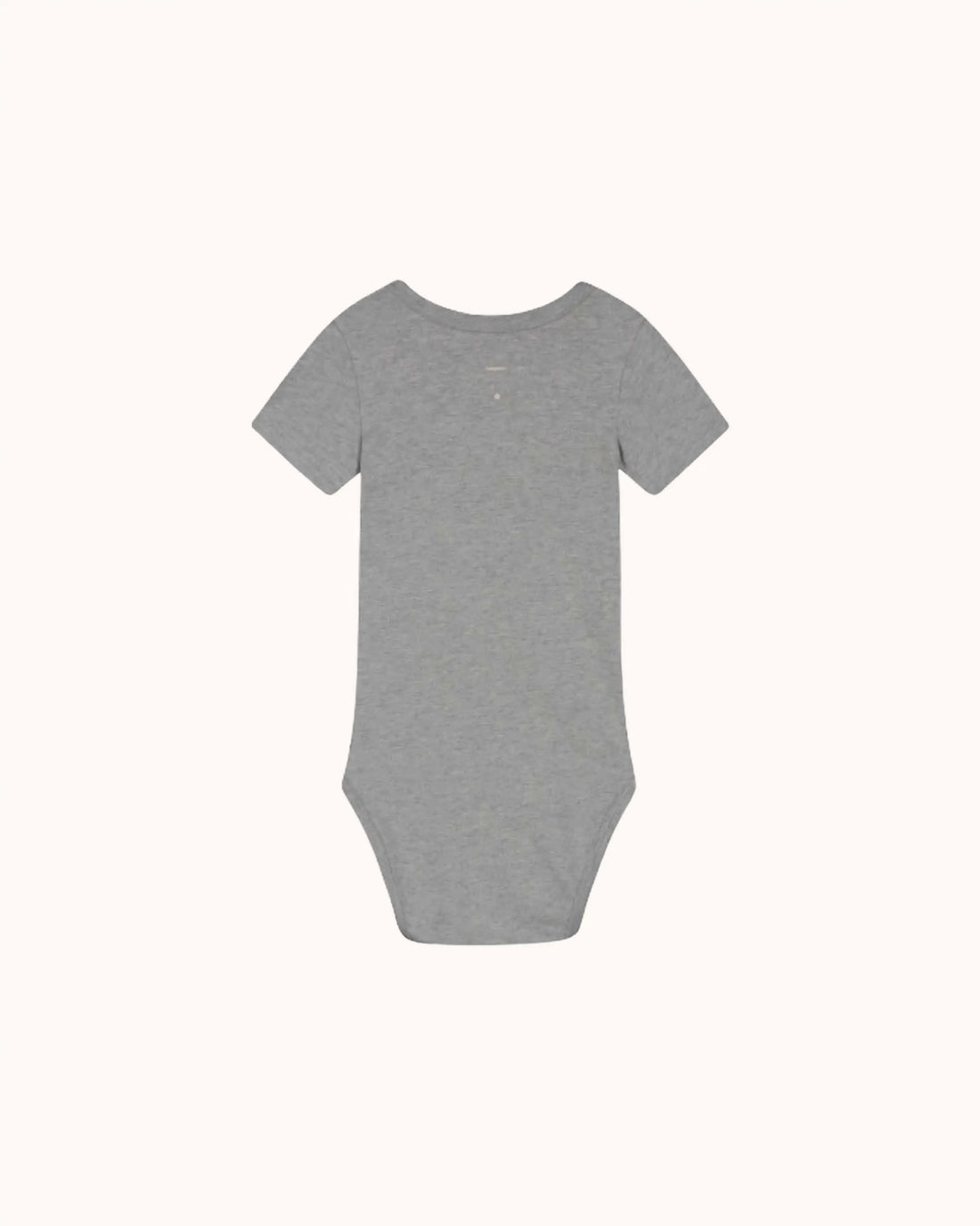 Kurzärmliger Baby Body in grey melange
