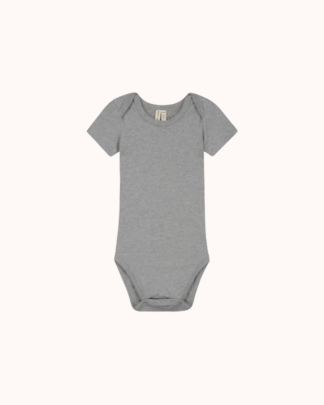 Kurzärmliger Baby Body in grey melange