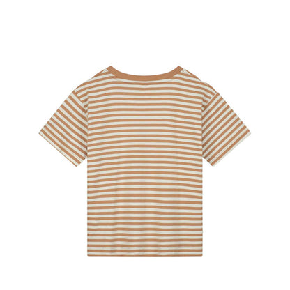 T-shirt oversize à manches courtes en biscuit/blanc cassé