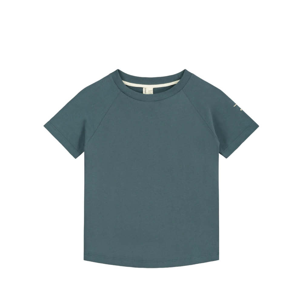 Kurzärmliges T-Shirt in blue grey