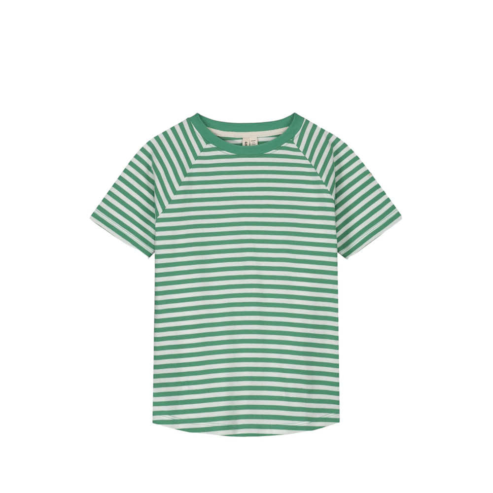 Kurzärmliges T-Shirt in bright green/off-white