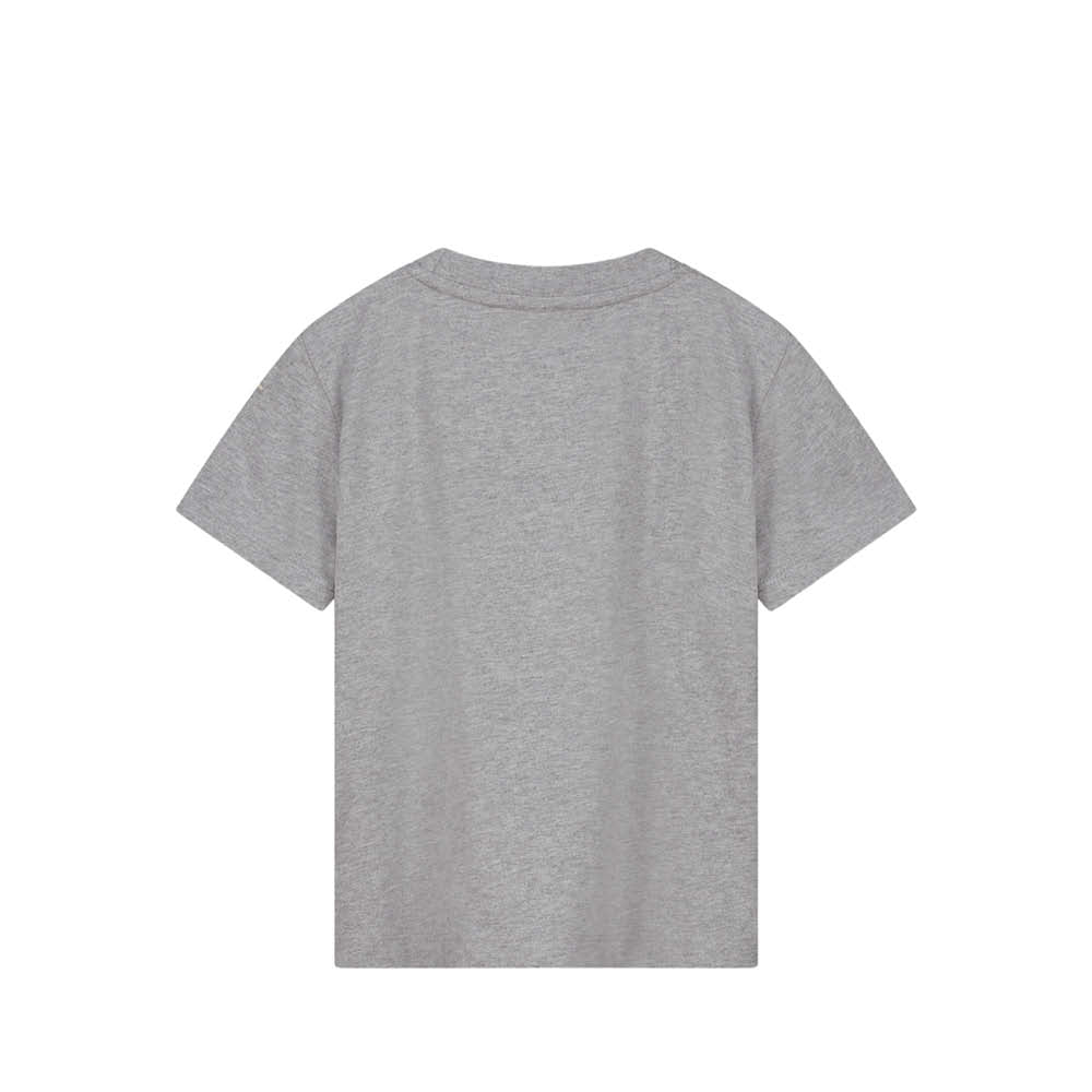 Kurzärmliges oversized T-Shirt in grey melange