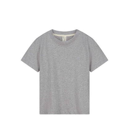 T-shirt oversize à manches courtes en mélange de gris