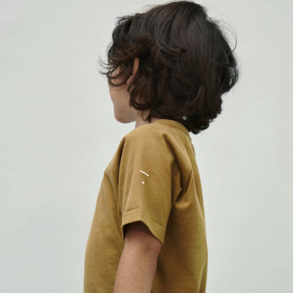 Kurzärmliges T-Shirt in peanut