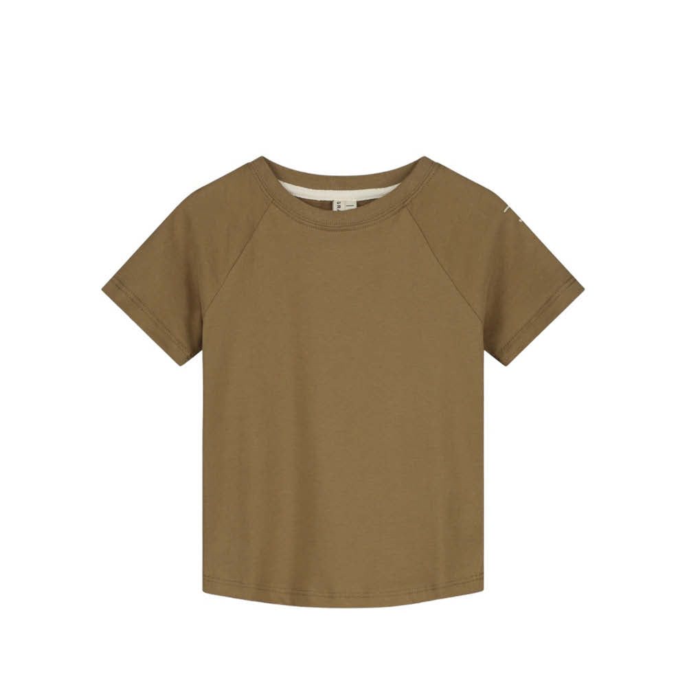 Kurzärmliges T-Shirt in peanut