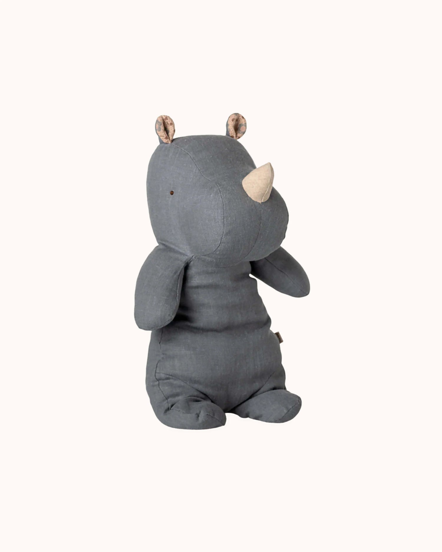 Cuddly Toy Rhino in dusty blue