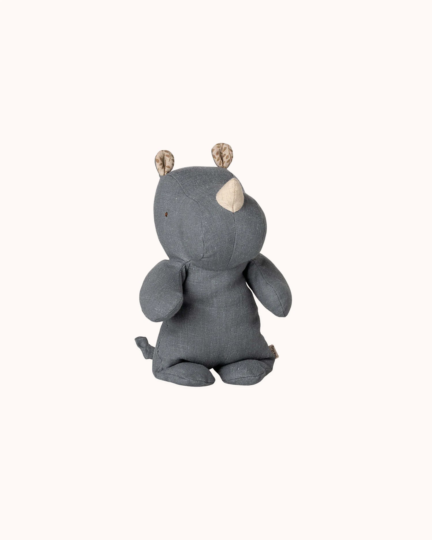 Kleines Nashorn Kuscheltier in dusty blue