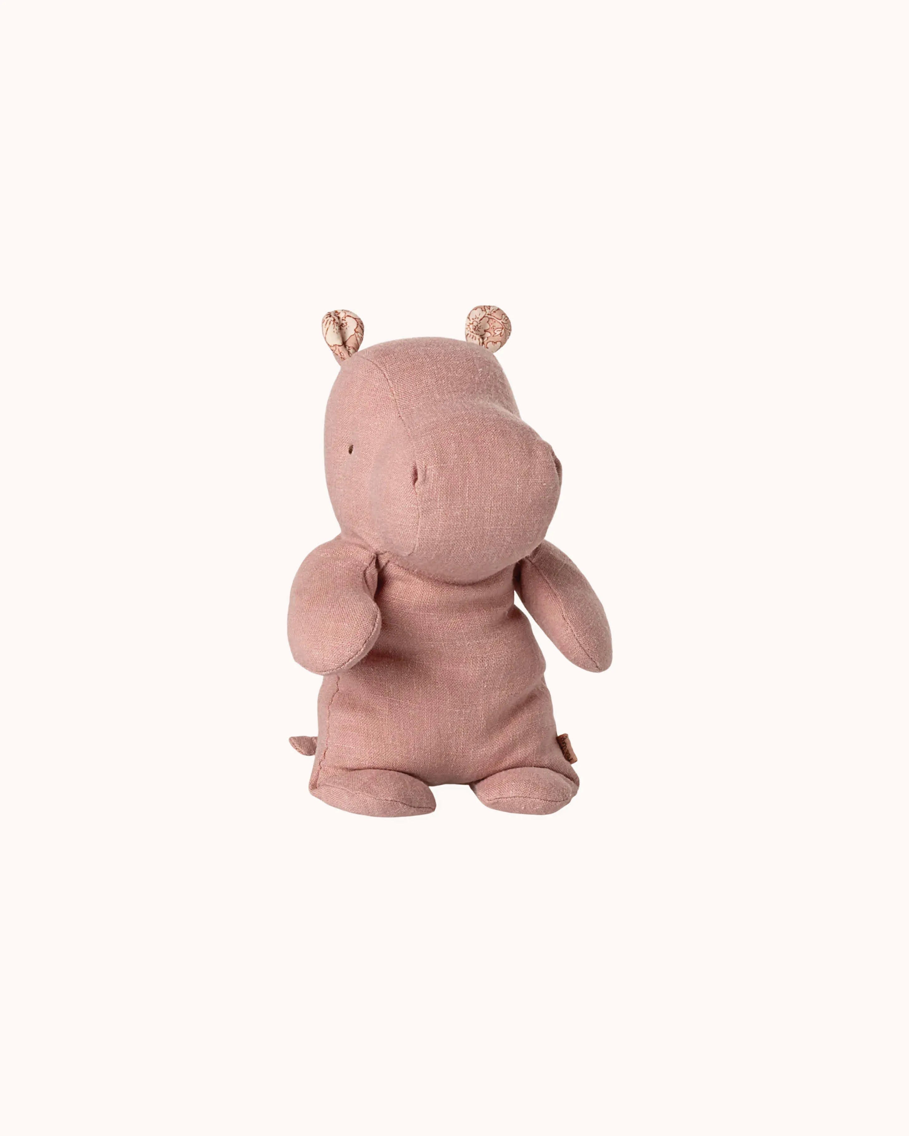 Kleines Nilpferd Kuscheltier in rosa