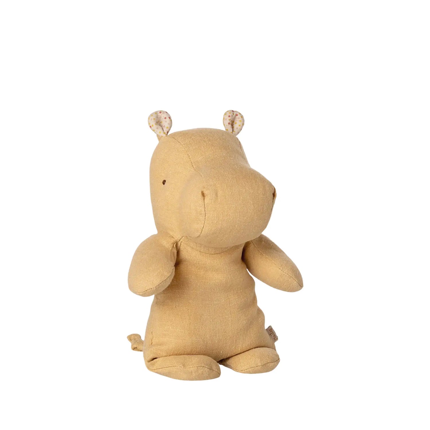 Small Cuddly Toy Hippo in cream yellow