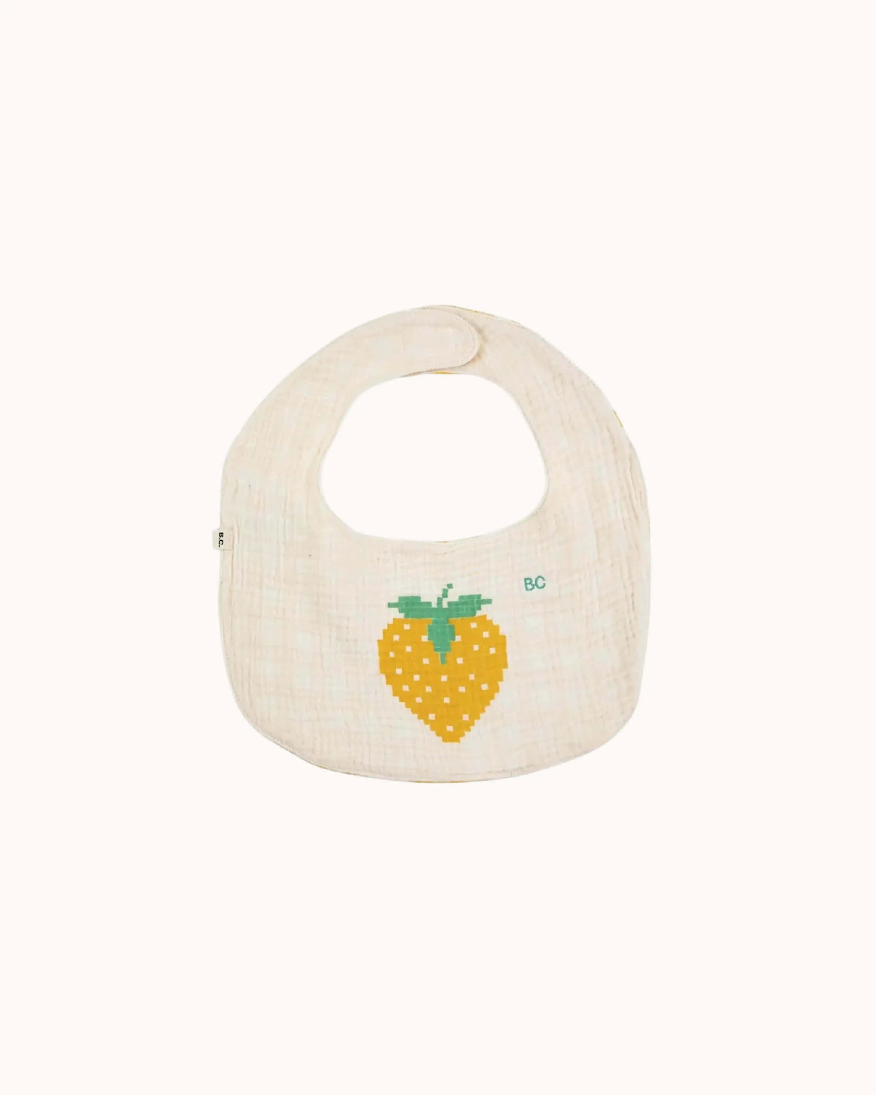 Baby Stofflätzchen Pixel Strawberry