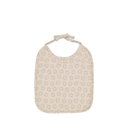 Lätzchen Anna in dotted heart grége