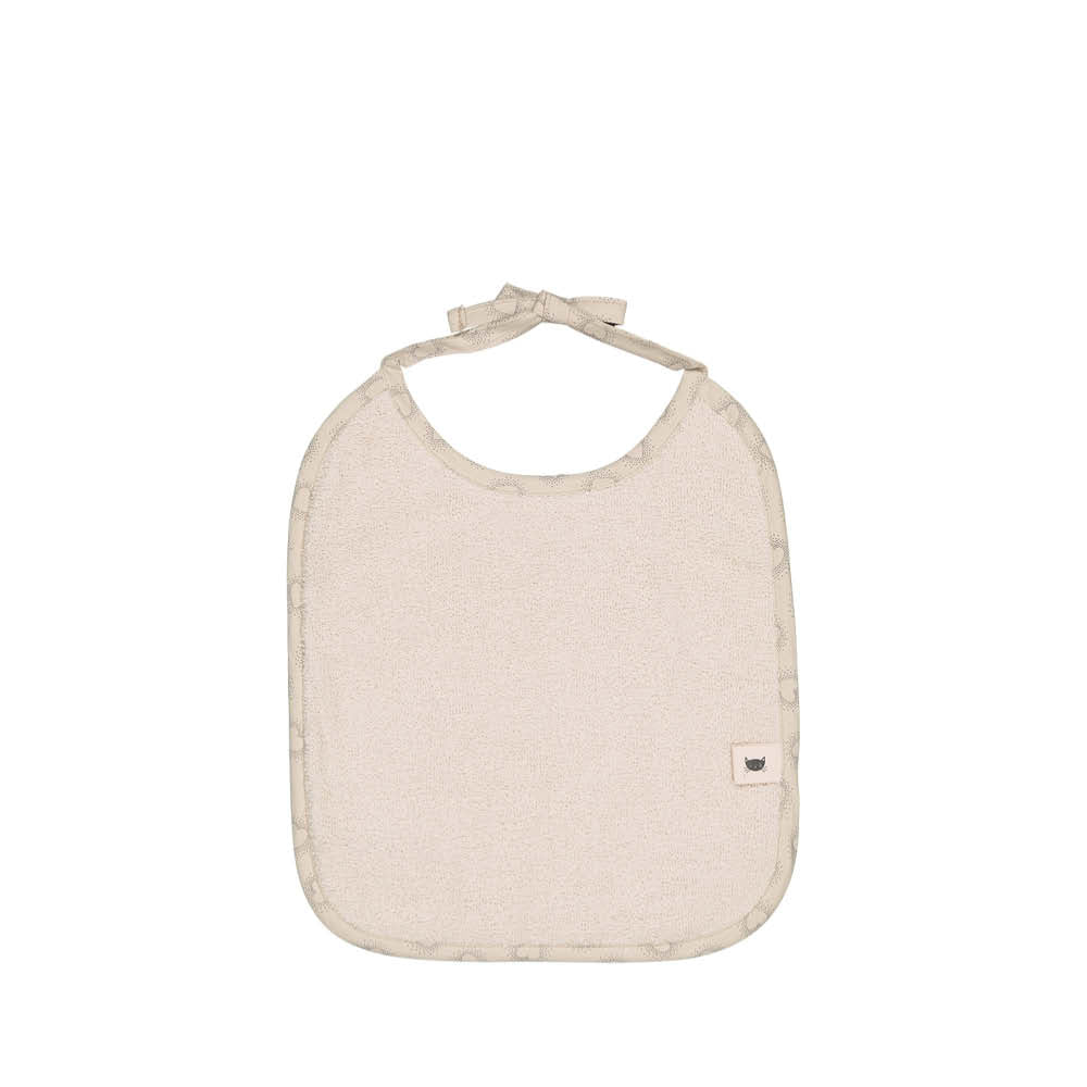 Bib Anna in dotted heart grége