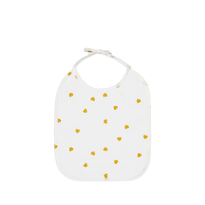 Bib Anna in heart mustard
