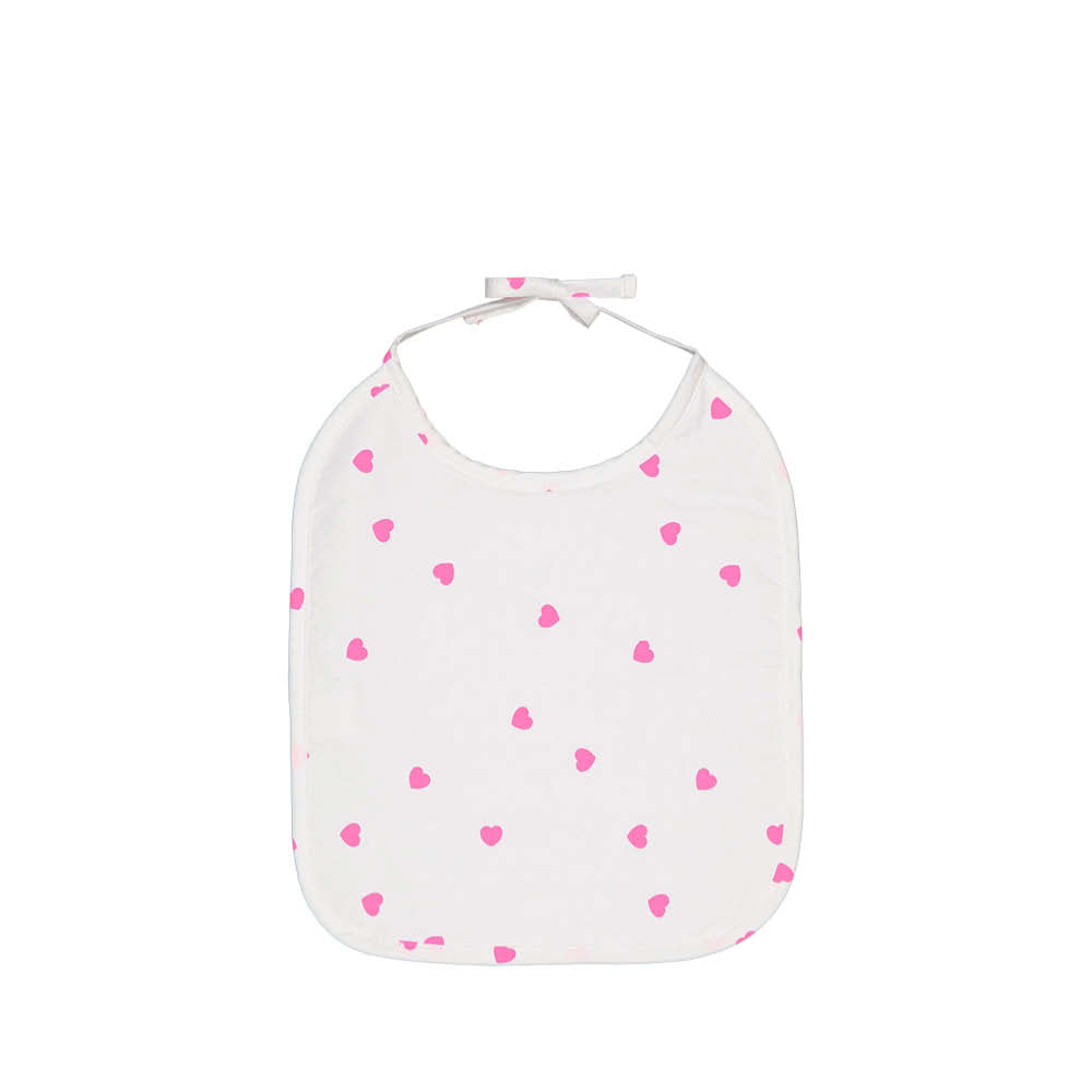Bib Anna in heart pink