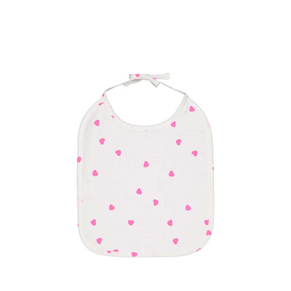 Bib Anna in heart pink