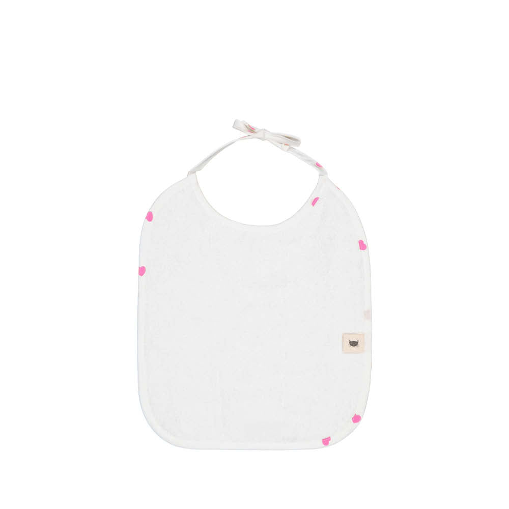 Bib Anna in heart pink