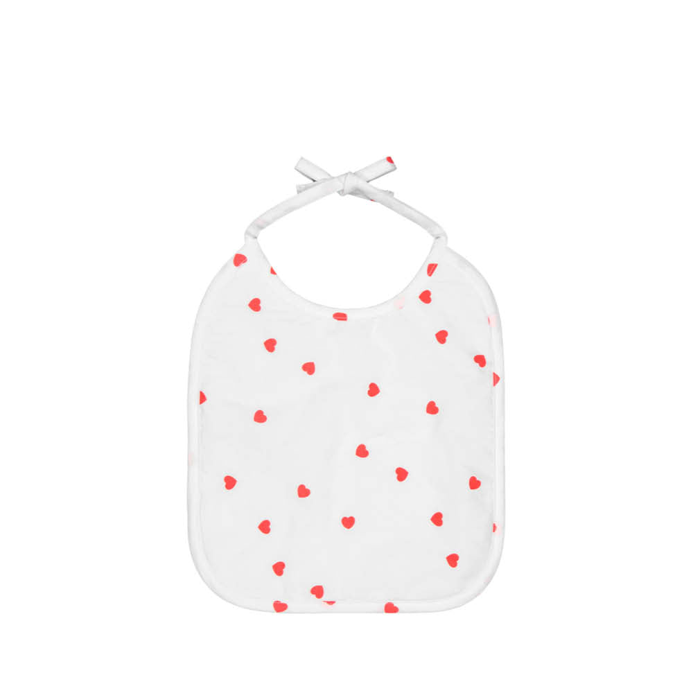 Bib Anna in heart red