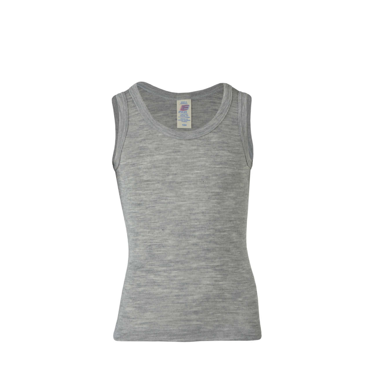 Wool/Silk Sleeveless Top in gray melange