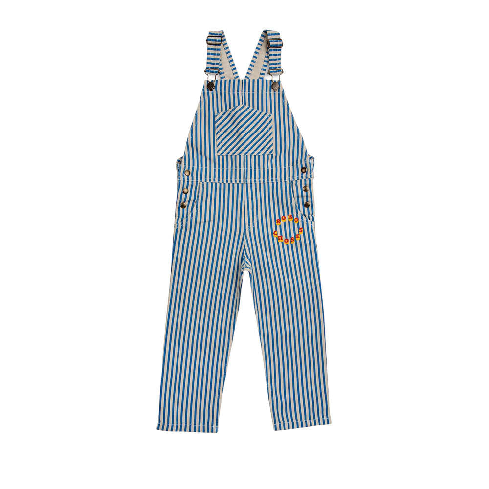 Latzhose in blau gestreift