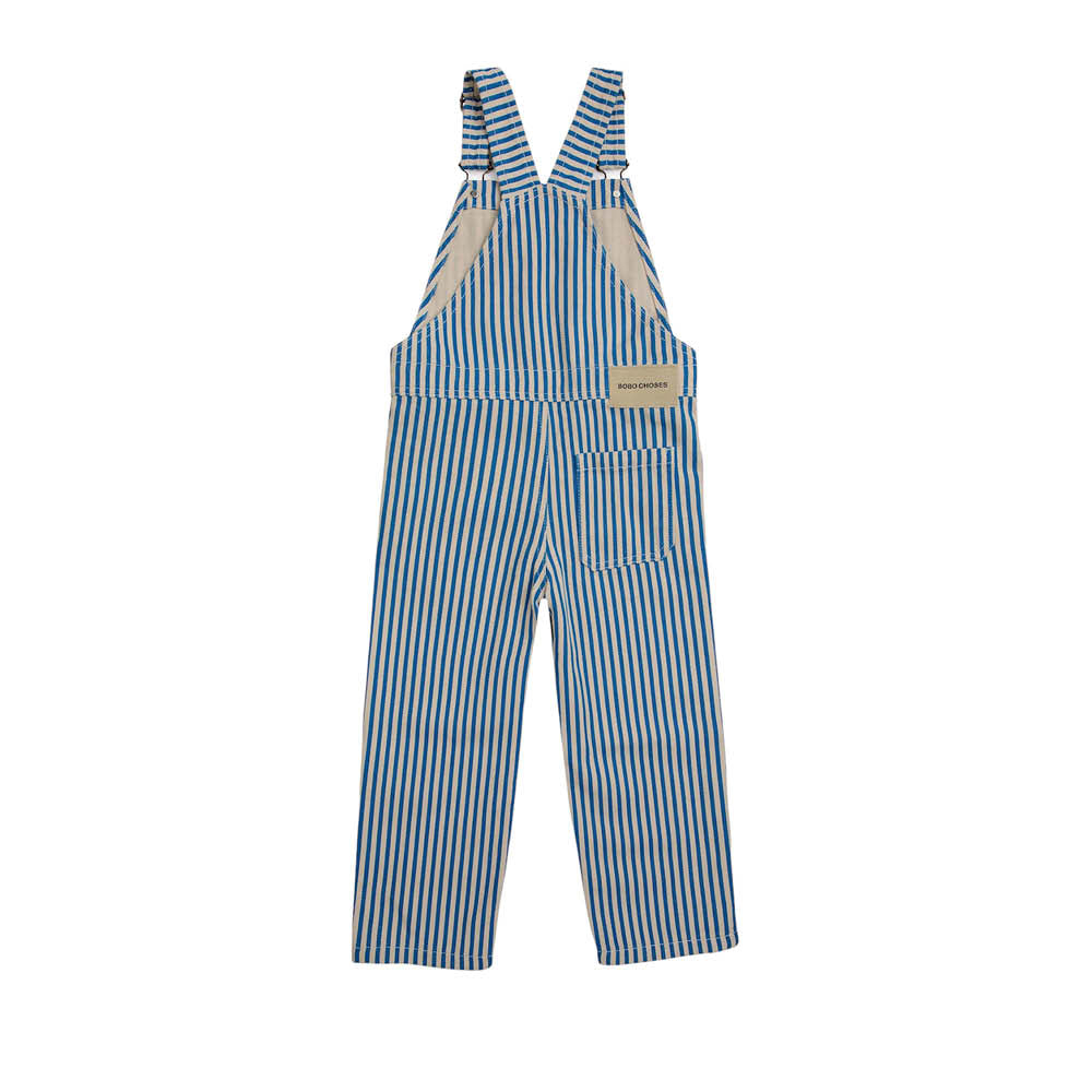 Latzhose in blau gestreift
