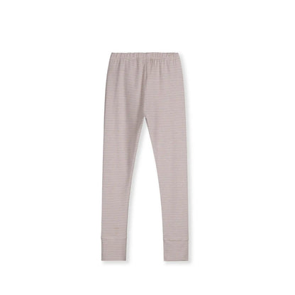 Leggings in berry/cream